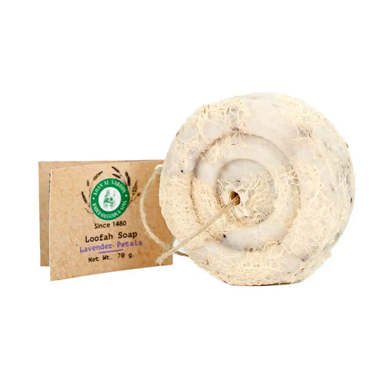 Lavender Herbal Soap with Loofah 70g