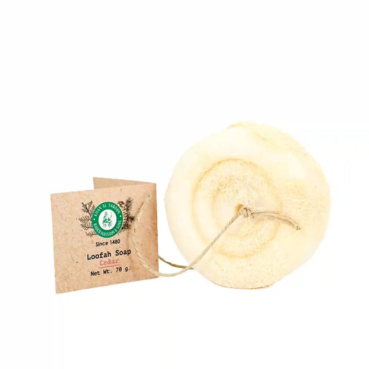 Cedar Herbal Soap with Loofah 70g